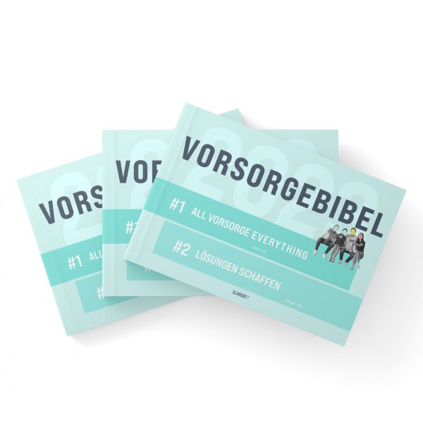 Clarenty GmbH · Vorsorgebibel · Das Vorsorgebuch für Finanz- & Vorsorge-Beratung · Bulk